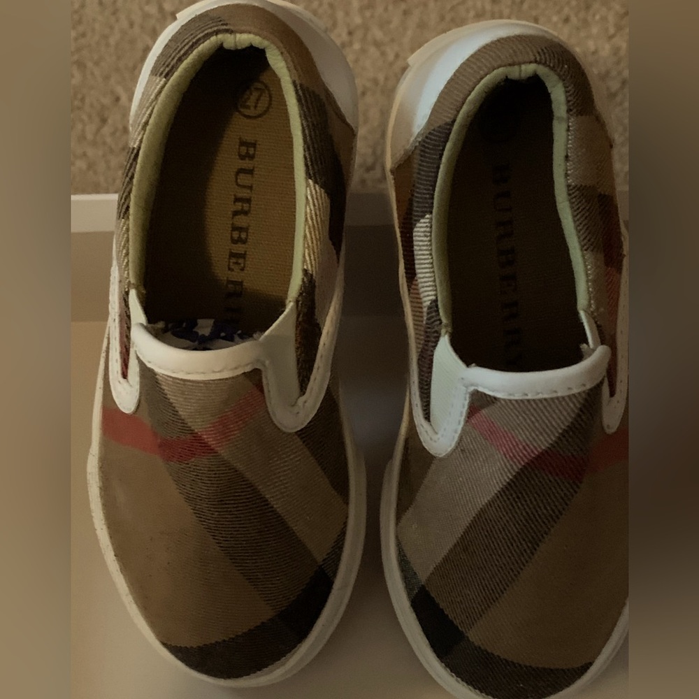 Burberry toddler designer sneakers